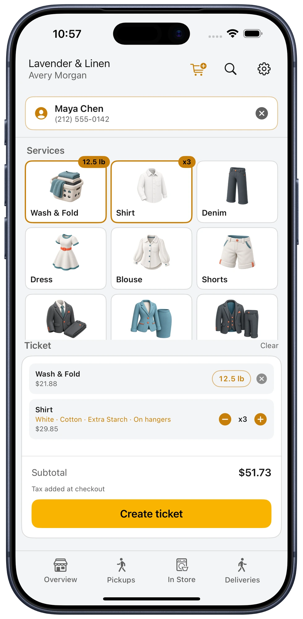 Bubblē register running on iPhone